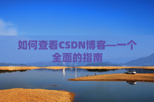 如何查看CSDN博客—一个全面的指南